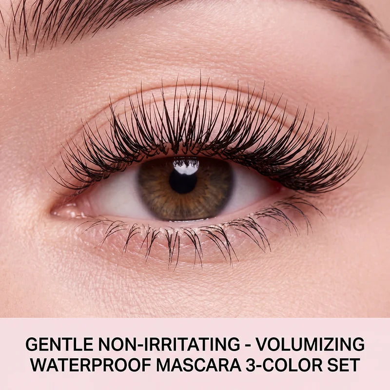 Waterproof Volumizing Mascara for Natural Long-Lasting Lash Look - Black