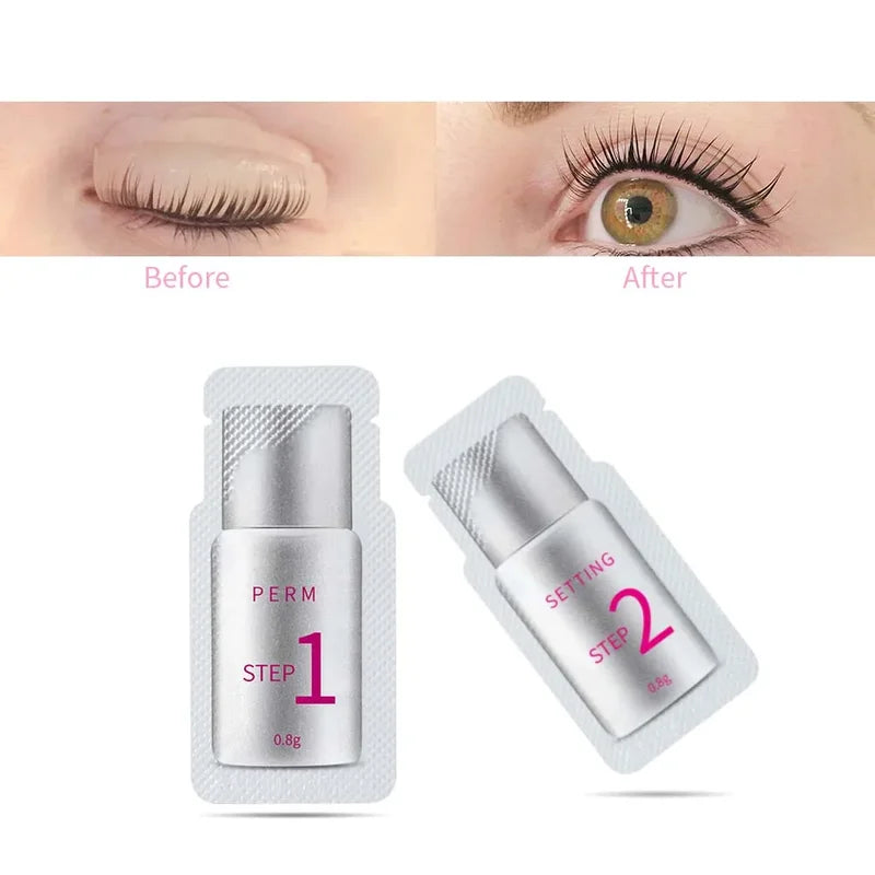 Eyelash Perm Lotion Fixation Sachet Kit for Lash Lift 10 Pairs