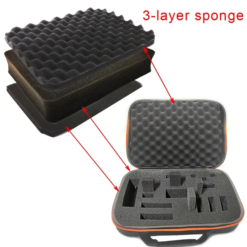 DIY Foam Storage Case with Zipper - Customizable Travel Tool Organizer