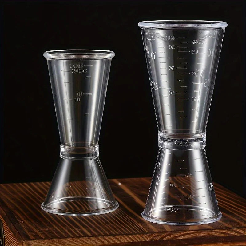 2-Pack Double-Headed Measuring Cups for Bar and Kitchen Use - Accurate & Easy to Use
