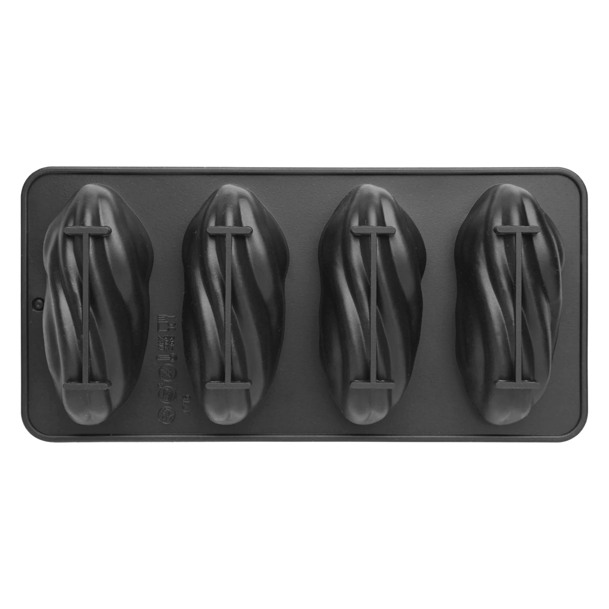 4-Cell Silicone Chocolate Mold for Cakes & Desserts - Reusable Kitchen Baking Tool