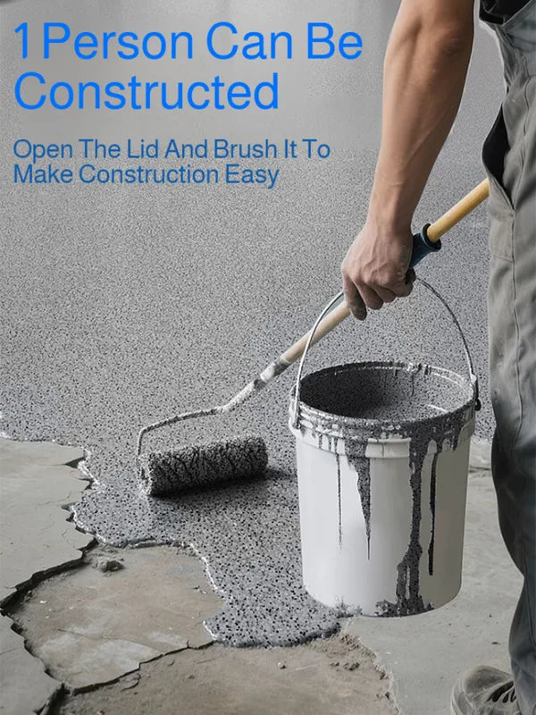 Marble-Look Epoxy Grout Floor Paint - Self-Leveling, Wear-Resistant, Anti-Slip Coating for Indoor & Outdoor Cement Floors