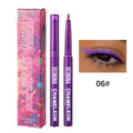 Waterproof Metallic Liquid Eyeliner with Pearlescent Finish - Quick-Dry, Brightening Makeup