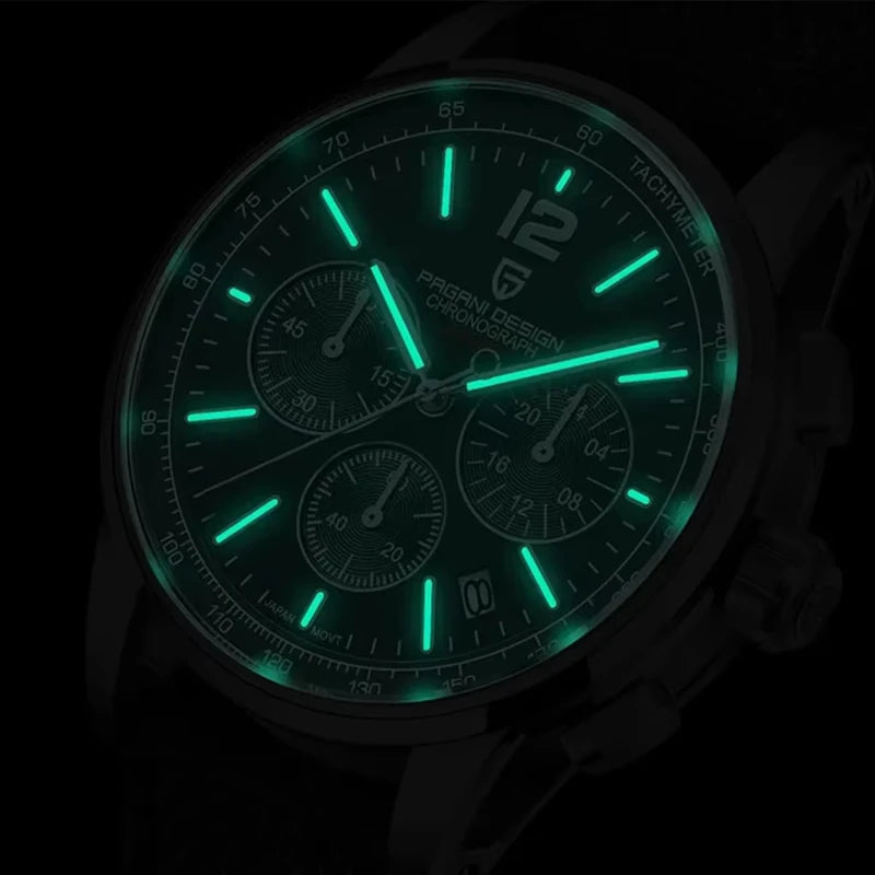 Luxury Casual Men Quartz Watch Waterproof Stainless Steel Sapphire Glass