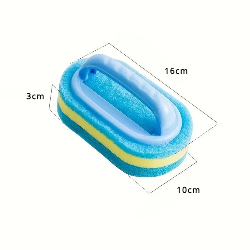 Multi Functional Cleaning Sponge with Handle for Kitchen Bathroom Tile Glass Bathtub Stain Removal