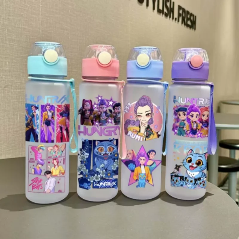 3D Cartoon Water Bottle 700ML Portable Sports Water Bottle for Kids & Girls