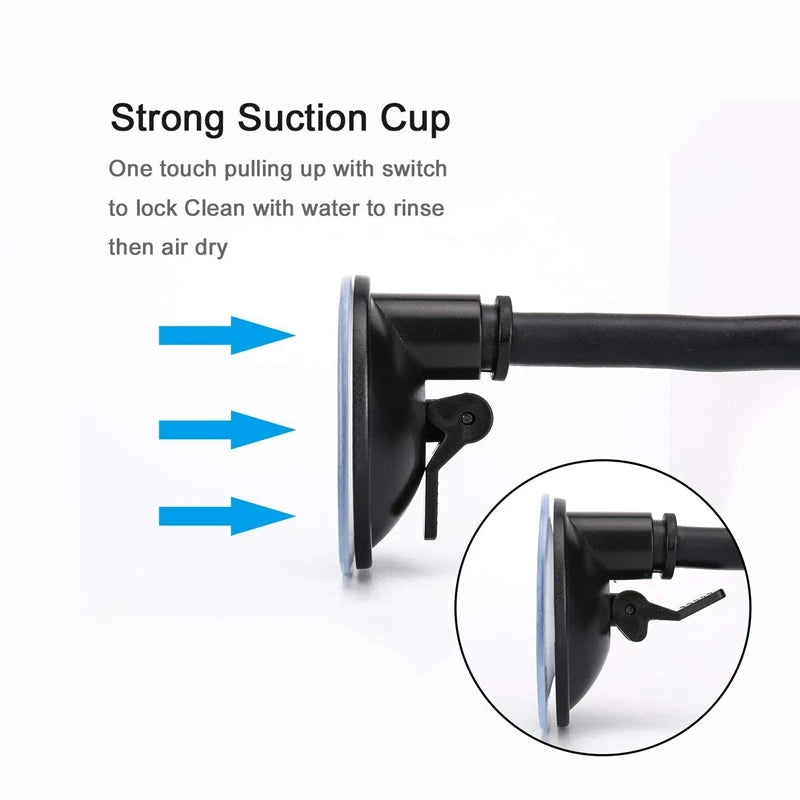 360 Degree Rotating Car Phone Holder with Strong Suction Mount for iPhone Samsung & More
