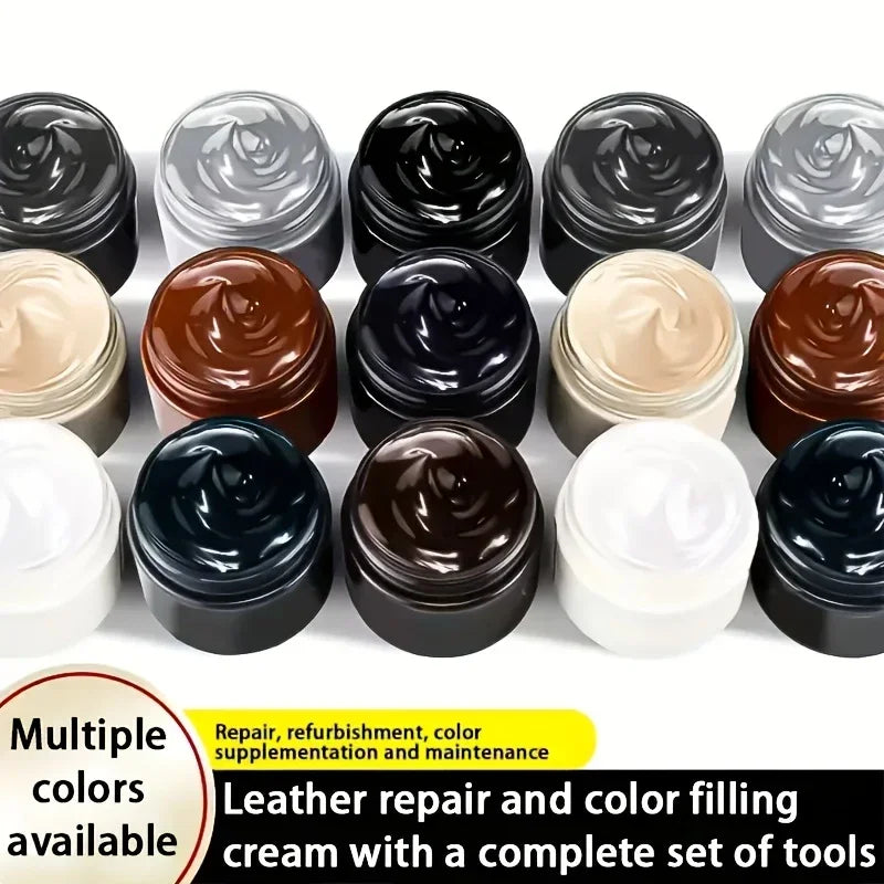 Leather Coloring Paste Multi-Color for Shoes Bags Sofas - Repair & Restore