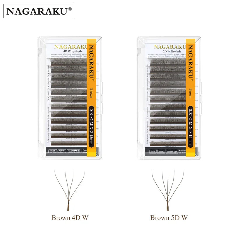 Eyelash Extension Premade Fans - 4D/5D W Shape Soft Light Individual Lashes