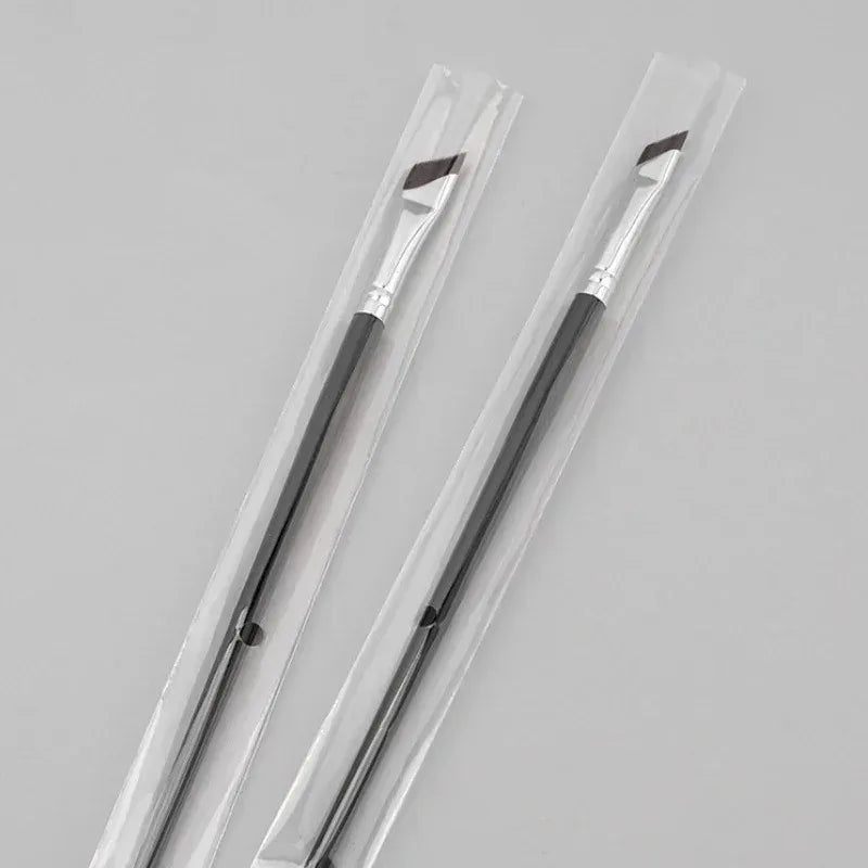 Eyeliner & Eyebrow Makeup Brush Set - Precise Fine Angle Flat Detail Tools