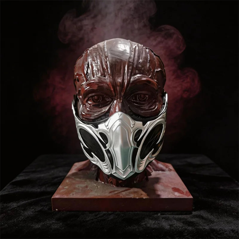 Role Play Costume Mask for Mortal Kombat Sub Zero Cosplay Halloween Party Accessory