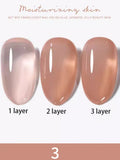 Nail Art Gel Polish Set - Nude Pink, Transparent & Popular Colors, 30 Pieces