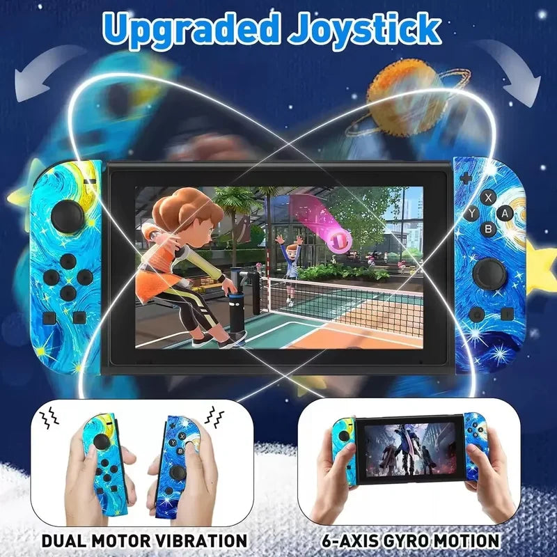 RGB LED Joypad Controller for Switch with Dual Vibration - Multiple Colors