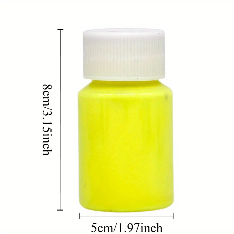 Glow In The Dark Paint Self-Luminous Phosphorescent Wall & Body Painting - Multiple Colors