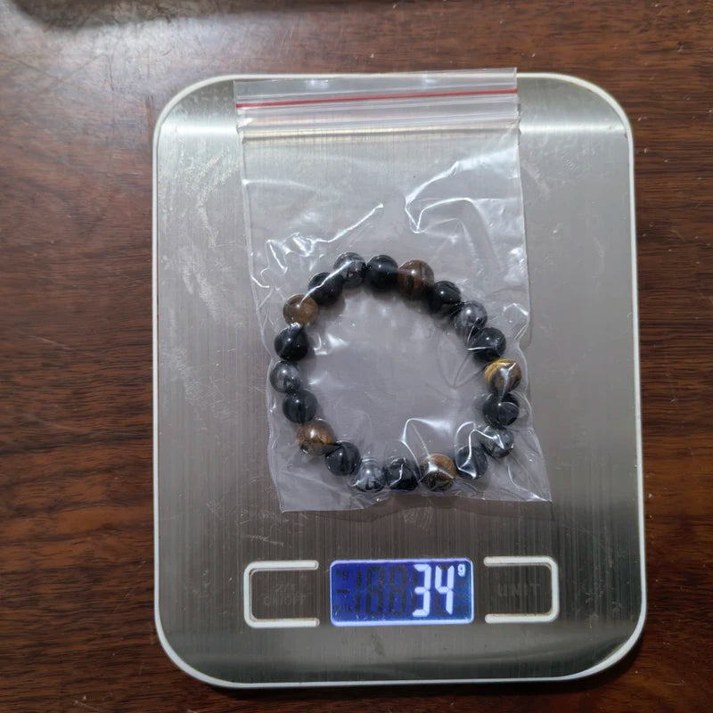 Natural Obsidian Hematite Tiger Eye Beads Bracelets for Men and Women – Healing Jewelry
