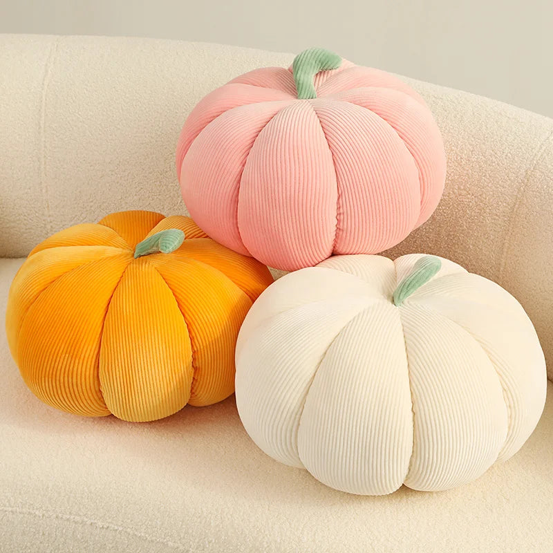 Kawaii Nordic Halloween Pumpkin Plush Toy for Kids - Soft Decorative Doll & Throw Pillow