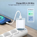 USB C Fast Charger 20W for iPhone iPad Samsung OnePlus Wall Adapter with Type-C Cable EU/US Plug