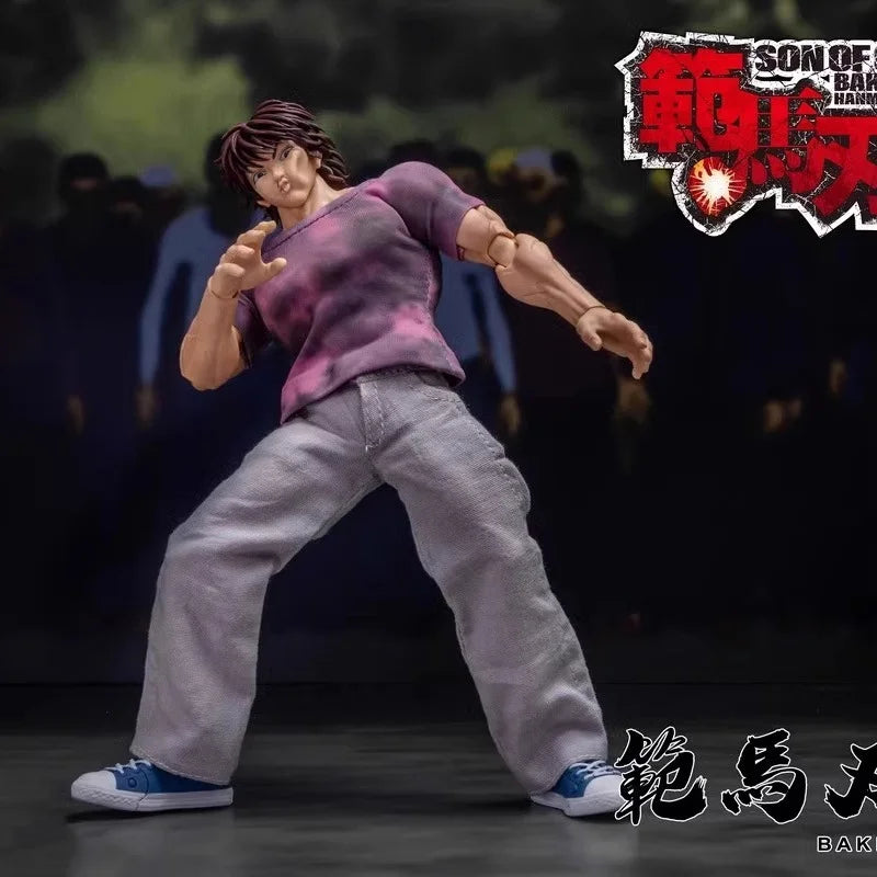1/12 Scale Anime Baki Hanma Oni Action Figure Collectible Model for Desktop Decor