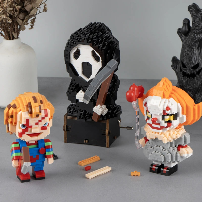 Halloween Building Blocks Set - Creative Horror Scenes for Kids & Adults