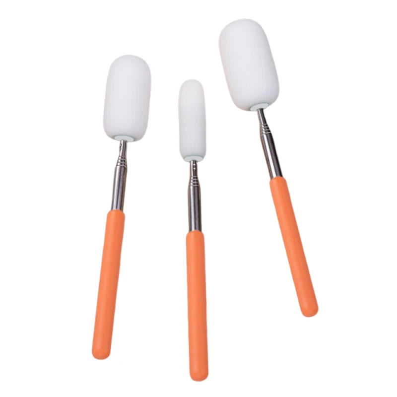 Pottery Absorbent Sponge Wand with Telescoping Handle - Ceramic Sculpture Tool