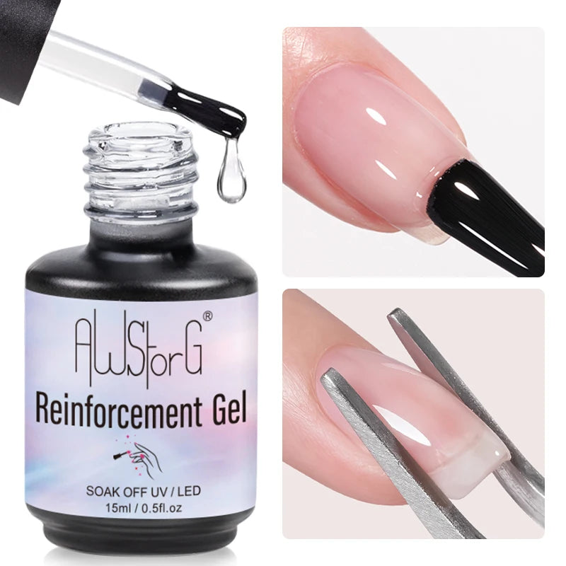 15ml Clear Hard Gel Nail Builder - Strengthening & Extension UV LED