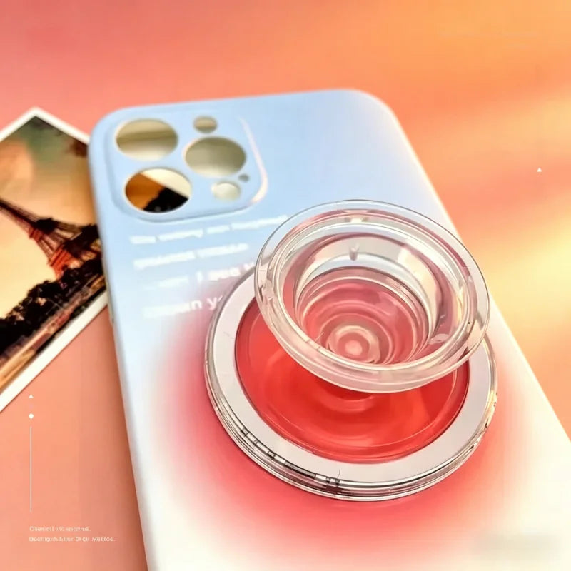 Magnetic Phone Ring Stand for iPhone & Samsung - Foldable, Portable Grip Holder