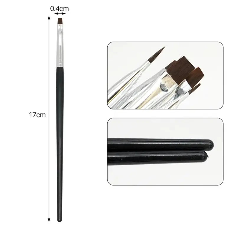 5Pcs Dental Resin Brush Pens - Teeth Shaping & Cleaning Tools for Resin & Nail Art