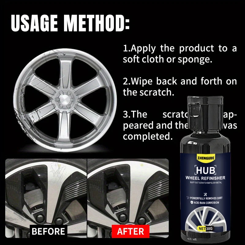 Car Scratch Repair Wax Paste - 30g Wheel Vortex Removal & Polishing