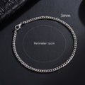 Trendy Men’s Cuban Chain Bracelet Stainless Steel Jewelry Gift for Men Women