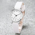 Women Quartz Watch with Leather Strap - Fashionable Small Dial Ladies Wristwatch