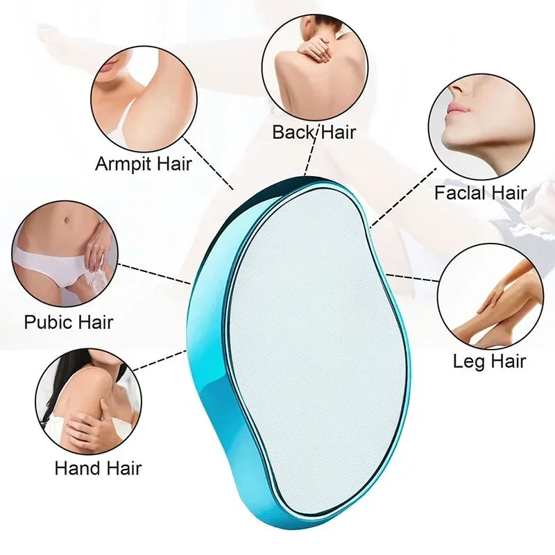 Nano Crystal Hair Removal Eraser for Painless Depilation - Women & Ladies
