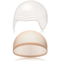 Cosplay Bald Outfit Accessories Set Latex Bald Hat Nylon Wig Cap for Halloween Christmas Party