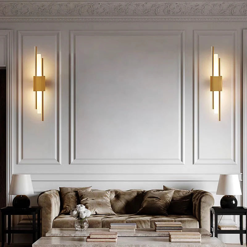 Modern Nordic LED Wall Sconce Lamp with USB & Acrylic Shade for Bedroom Living Room