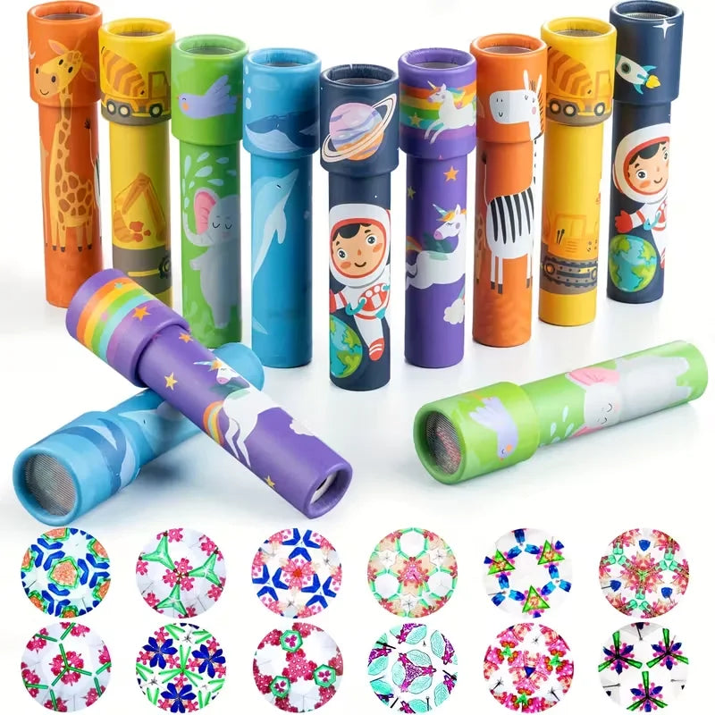 10Pcs Creative Kaleidoscopes for Kids Party Favors & Educational Gifts