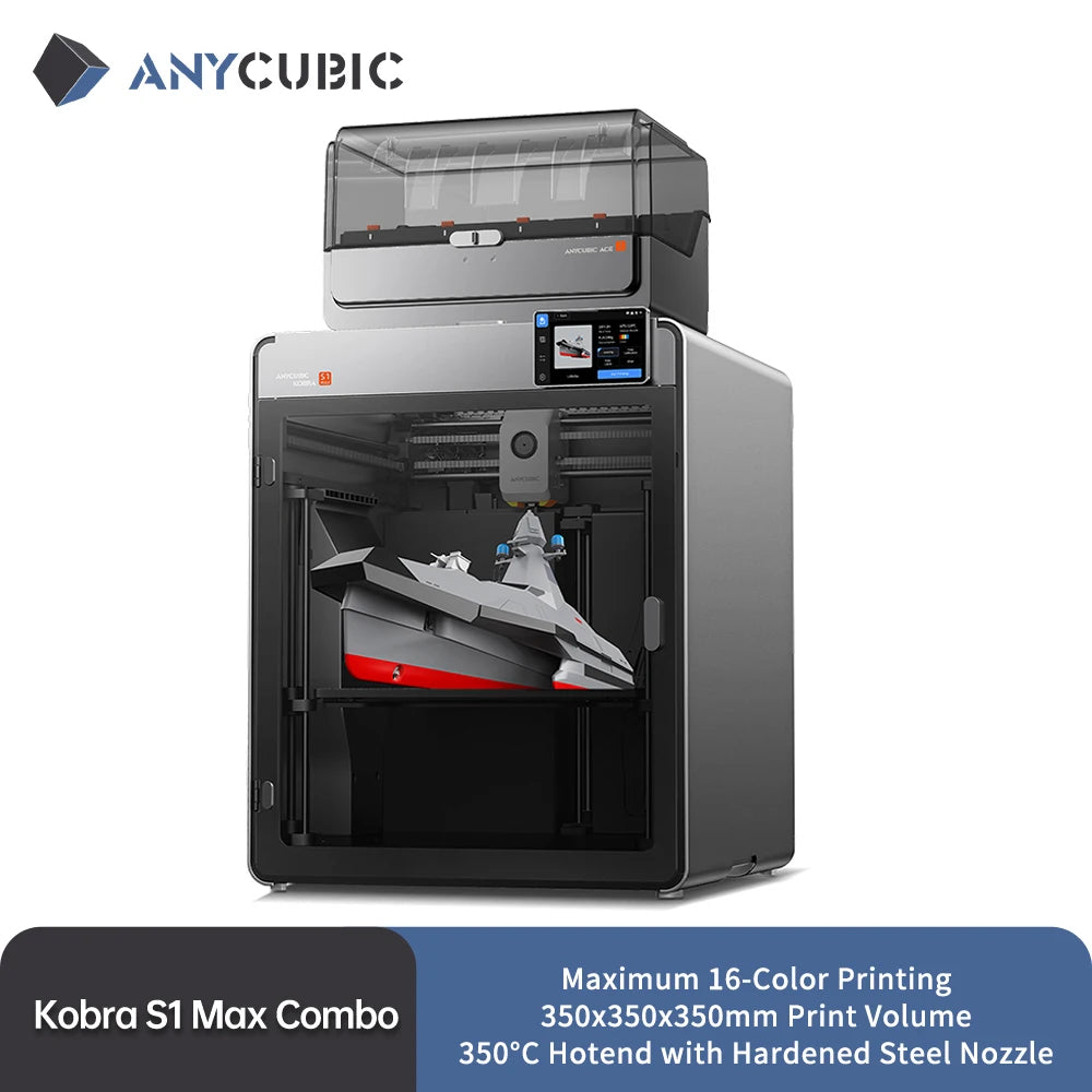 Multicolor 3D Printer Max 600mm/s Speed, Large 350x350x350mm Hotend Nozzle