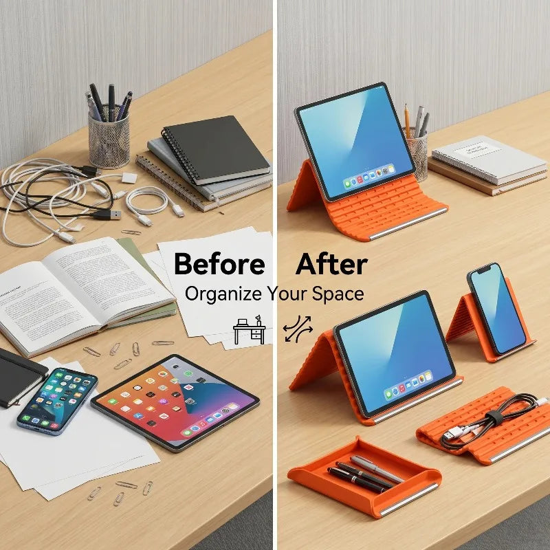 Flexible Silicone Phone Stand for Tablets Laptops Travel Accessories