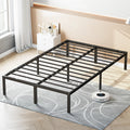 Heavy Duty Metal Bed Frame with Storage Space - Supports Up to 350LBS, Multiple Sizes