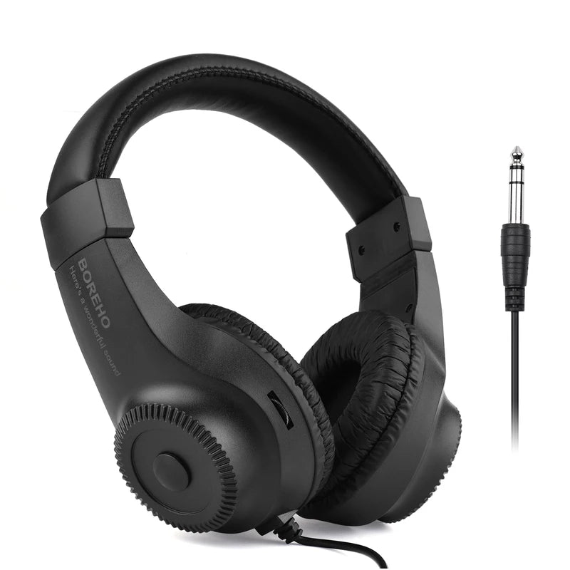 Over-Ear Wired Stereo Headphones with 50mm Drivers for Musical Instruments