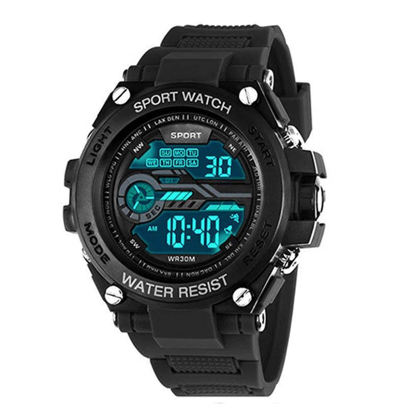 Men's Digital Sports Watch Waterproof LED Multifunctional Military Watch