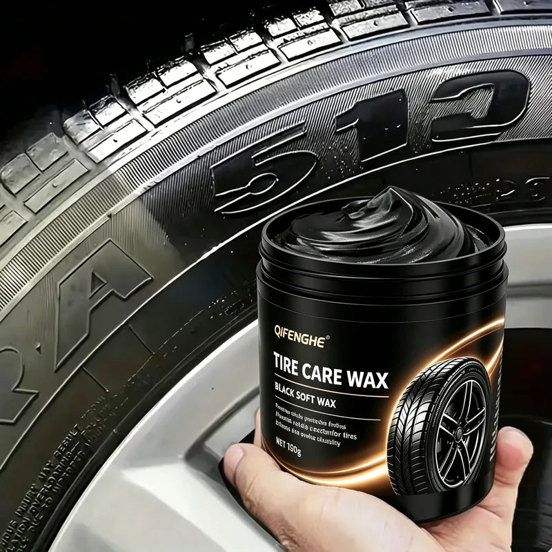 150g Tire Care Wax Tire Protector for Faded Dull Gray Tires Deep Black Finish