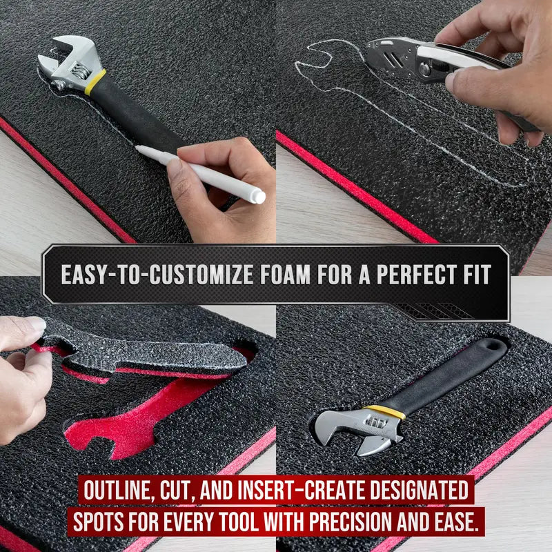 Tool Box Foam Inserts Protective Cushioning for Storage Cases - Customizable