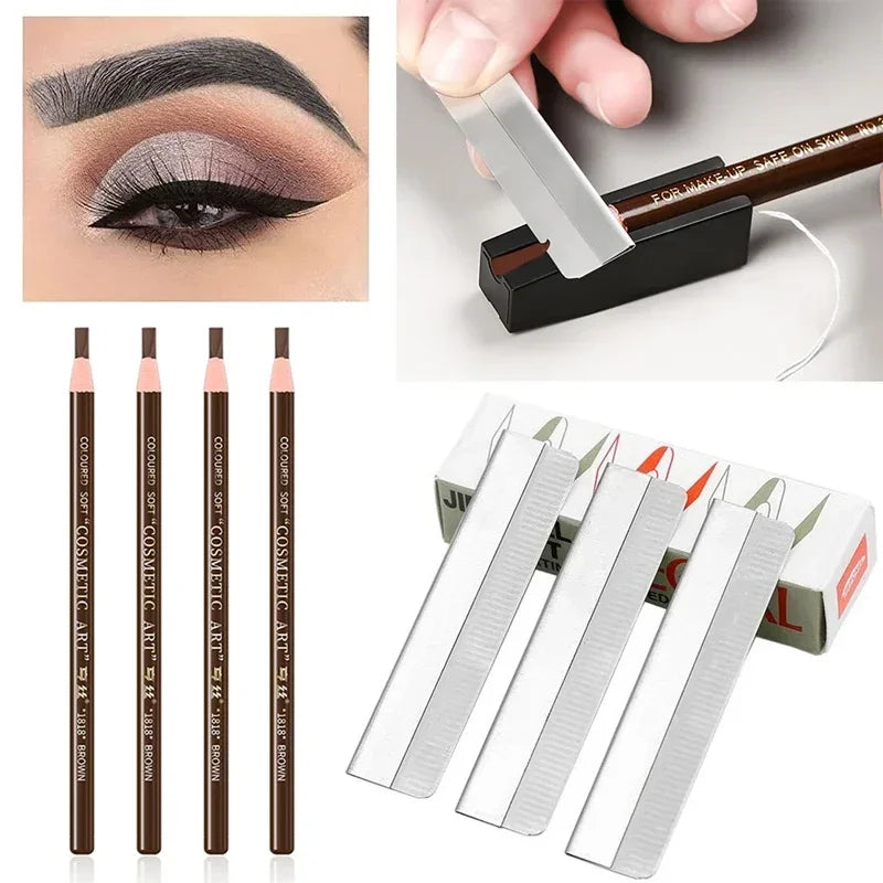 5-Piece Microblading Eyebrow Pencil Set Waterproof Permanent Makeup Tools