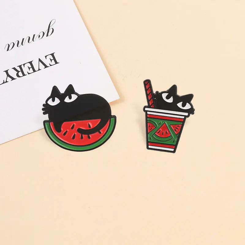 Halloween Ghost Enamel Pin Set - Punk Pumpkin, Space Cat, Mushroom, Frog, Animal Brooches for Costume & Gift