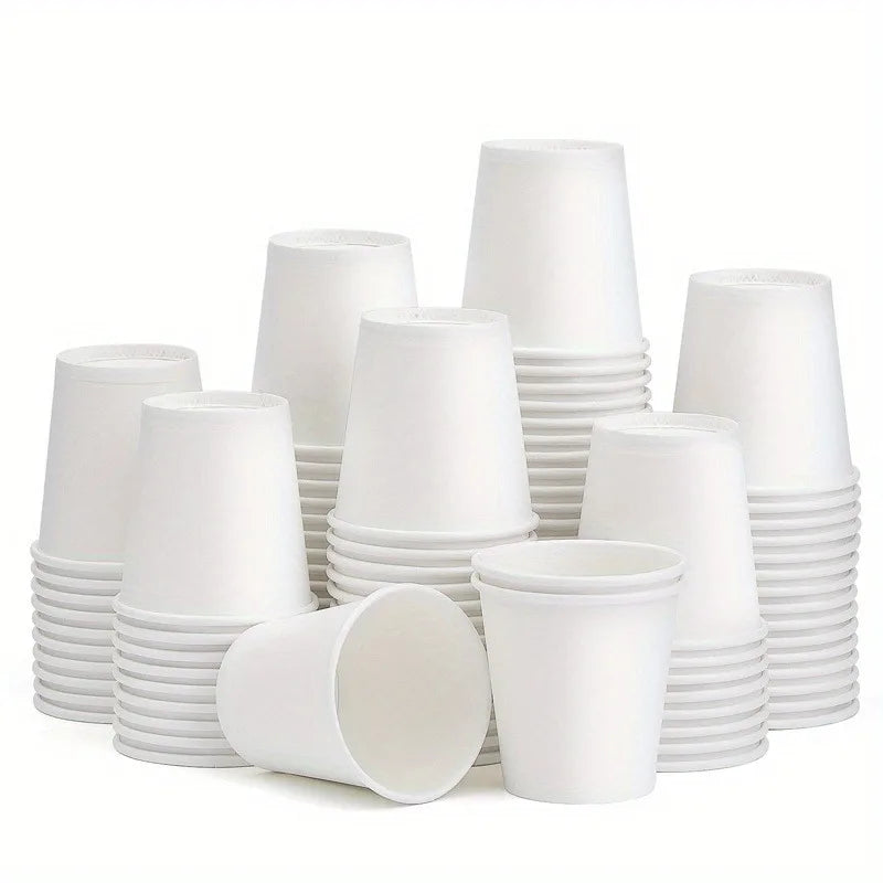 Disposable Mini Paper Cups for Snacks Drinks Sampling Coffee Party Use 100 Pack