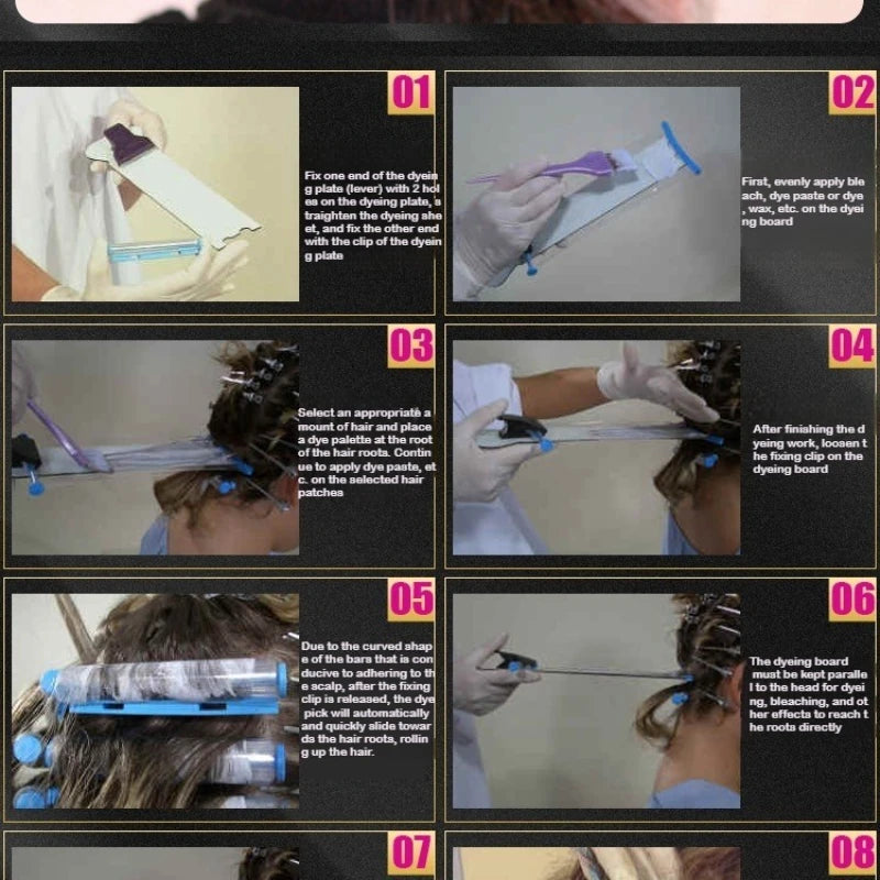 Professional Hair Coloring Balayage Board Styling Tool Set for Hairdressers