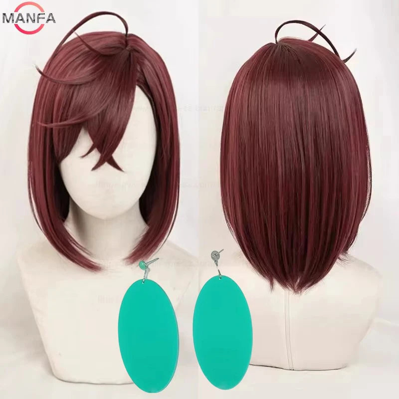 Anime Cosplay Wigs for Women Men Short Heat-Resistant Hair Wigs with Cap