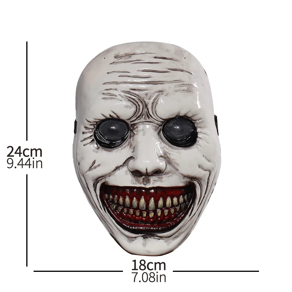 Plastic Demon Mask Halloween Costume Prop Creepy Skull Mask