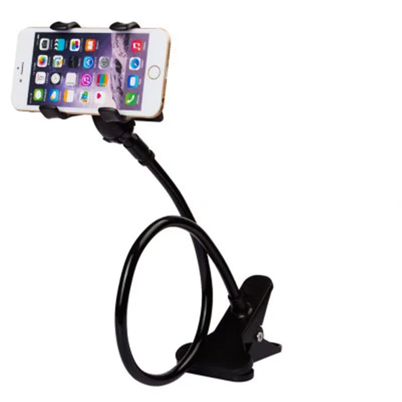 Flexible Mobile Phone Holder Long Arm Clamp Desk & Bed Stand Smartphone Support