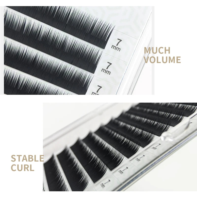Lower Lash Extensions 5-7mm Natural Short Individual Eyelashes - Mix Sizes
