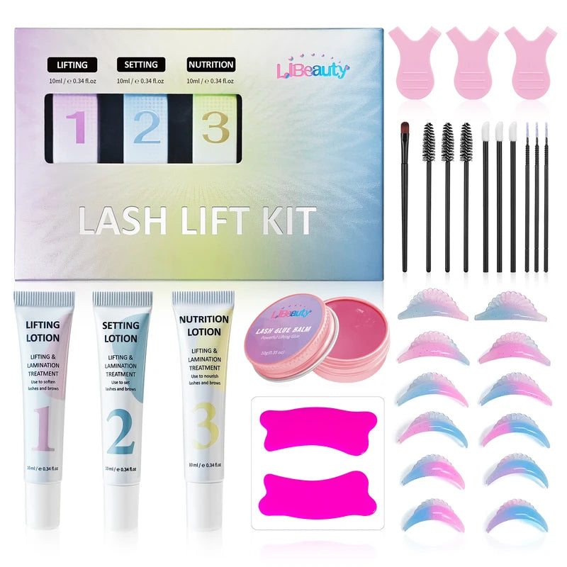 Lash Lift & Brow Lamination Kit with Lash Balm for At-Home Use - 10ml